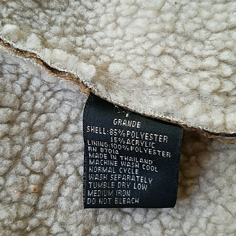 CLASSY & WARM TAN VINTAGE JACKET - Picture 7 of 7
